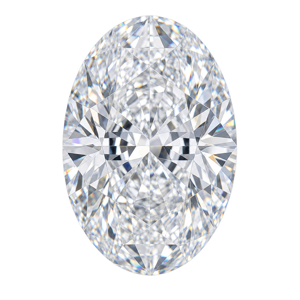 Oval cut diamond