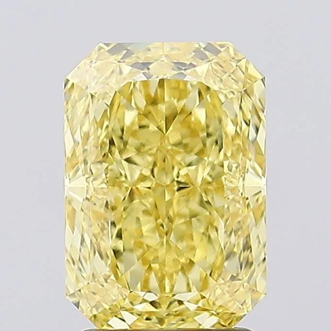 2.63ct Radiant Lab Grown Diamond (Colour Fancy Vivid Yellow, Clarity VVS2, IGI Certified)